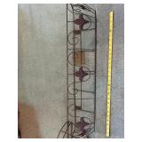 Set of 4 Vintage Wrought Iron Wall Mount Planters