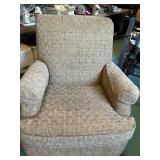 Flexsteel Upholstered Armchair with Ribbed Texture
