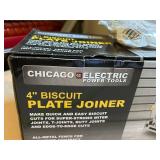 Chicago Electric 4" Biscuit Plate Joiner with Woodjoining Kit