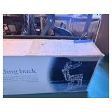 Animated 60" Standing Buck with Lights and Metal Frame