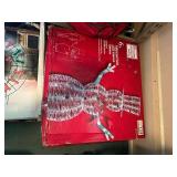 Collection of Holiday Decorations: LED Wreath, Snowman, and Ornaments