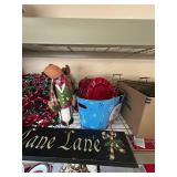 Holiday Decor Collection: LED Rope Light, Garland, Signs, and More - Middle Shelf Only