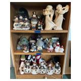 Collection of Holiday and Winter Figurines