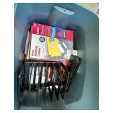 Collection of Electronic Cables, Speaker, and Office Supplies