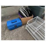 Collection of Electronic Cables, Speaker, and Office Supplies