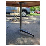 Vintage Dining Table Set with 6 Swivel Chairs