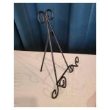 Mid-Century Modern Art Bowl with Metal Easel