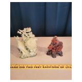 Pair of Carved Asian-Style Figurines