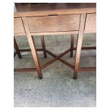 Used Wooden Console Table with Three Drawers