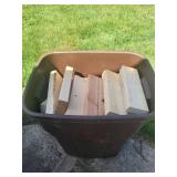 DIY Giant Jenga with Wooden Blocks and Storage Bin