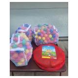 Playz 3PC Rocket Ship Space Tent, Tunnel, & Ball Pit Set