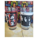 Beatles Memorabilia Collection - Photos, Cards, Glasses, and Fabric