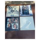 Set of 4 Beatles Vinyl Records
