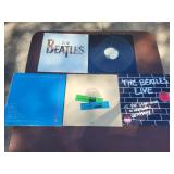 Collection of 5 Beatles Vinyl Records Including Live, Greatest Hits