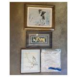 Framed Asian Themed Wall Art and Hand Crafted Chinese Sky Lanterns
