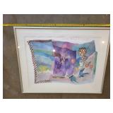Sylvia Edwards Watercolor Print with Frame