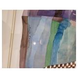 Sylvia Edwards Watercolor Print with Frame