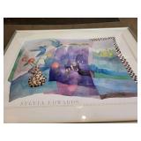 Sylvia Edwards Watercolor Print with Frame