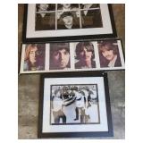 Collection of 4 Framed Beatles Posters