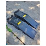 Pair of Heavy-Duty Plastic Car Ramps