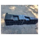 Pair of Heavy-Duty Plastic Car Ramps