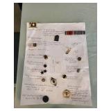 Collection of Assorted Pins and Badges, Including American Legion and Military