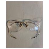 Collection of Vintage Costume Jewelry, Pins, and Eyeglasses