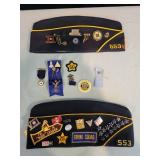 Collection of American Legion Military Caps and Pins