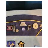 Collection of American Legion Military Caps and Pins