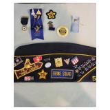 Collection of American Legion Military Caps and Pins