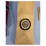 Lot of American Legion Memorabilia including Ties, Caps, and Flag