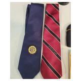 Lot of American Legion Memorabilia including Ties, Caps, and Flag