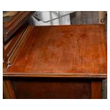 Antique Vanity with Trifold Mirror – 47"W x 17"D x 68"T