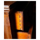 Antique Vanity with Trifold Mirror – 47"W x 17"D x 68"T