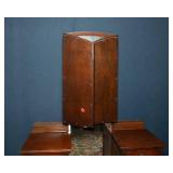 Antique Vanity with Trifold Mirror – 47"W x 17"D x 68"T