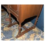 Vintage Carved Wood Sideboard with Decorative Backpiece