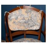 French Provincial Armchair with Rush Seat & Matching Footrest