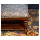 Upholstered Coffee Table / Ottoman with Decorative Legs