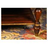 Upholstered Coffee Table / Ottoman with Decorative Legs