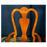 Pair of Stanley Furniture Arm Chairs – Blue, Cream & Yellow Upholstery