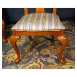 Set of 4 Stanley Furniture Side Chairs – Blue, Cream & Yellow Upholstery