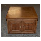 Square Wood Coffee Table with Storage – 30" x 30" x 20.5"T