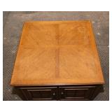 Square Wood Coffee Table with Storage – 30" x 30" x 20.5"T