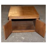Square Wood Coffee Table with Storage – 30" x 30" x 20.5"T