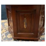 Hexagon Side Table with Storage