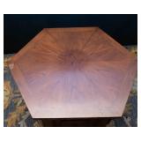 Hexagon Side Table with Storage