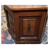 Hexagon Side Table with Storage