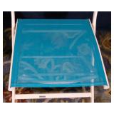 Set of Two Metal Beach Folding Chairs