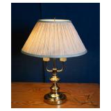 Set of Three Gold Tone Lamps