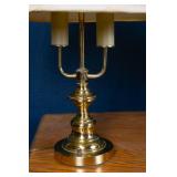 Set of Three Gold Tone Lamps